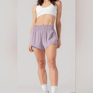Popflex Women's High-Waisted Super Shorts Dusty Mauve M EUC PERFECT bike Short